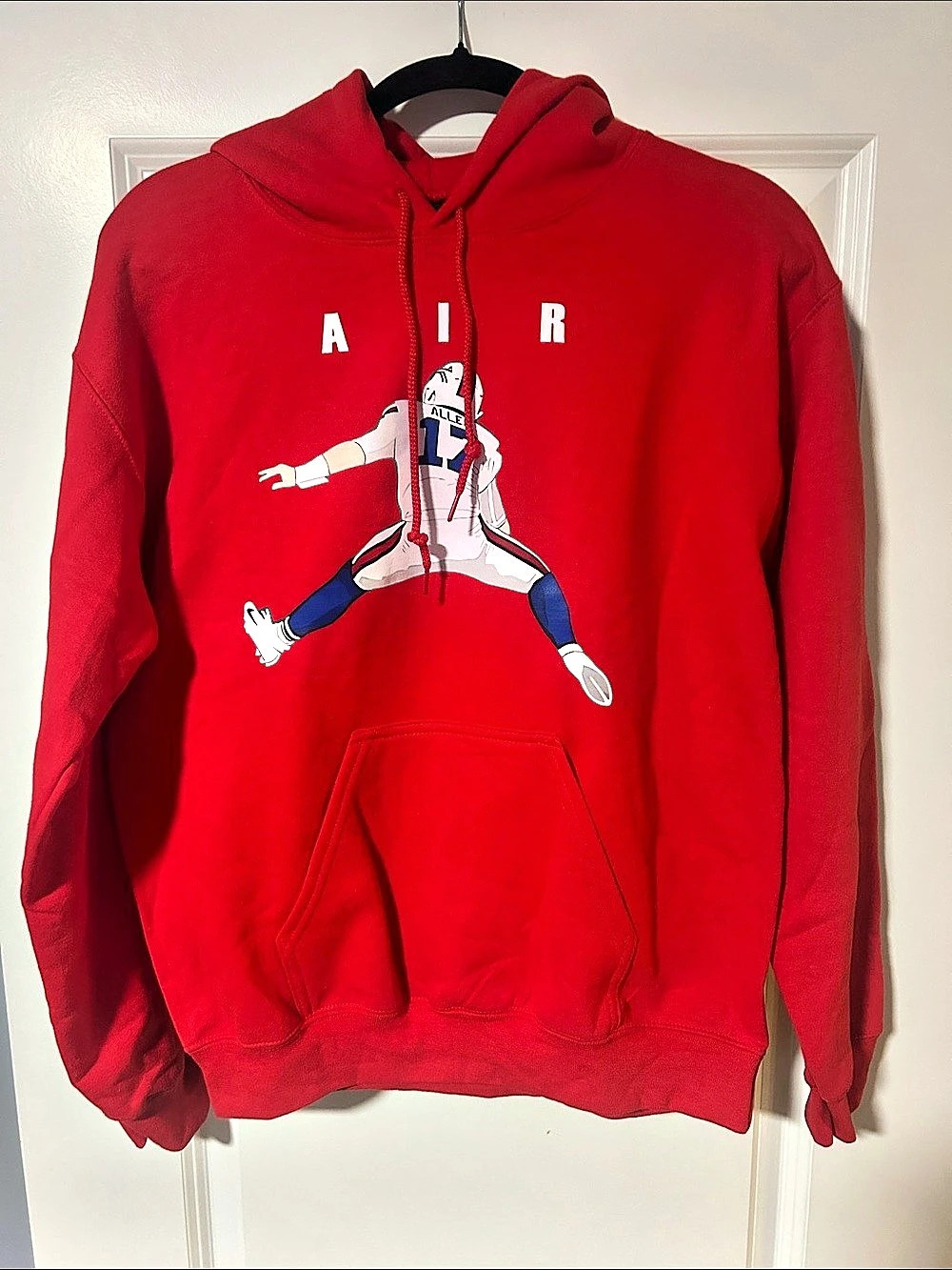 500 LEVEL Josh Allen Buffalo Air Men's Hoodie Red